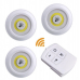 Set de 3 lampi LED cu timer si telecomanda